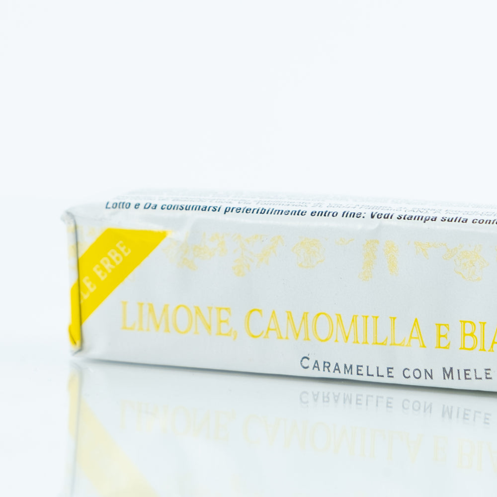 
                  
                    Caramelle al Limone, Camomilla e Biancospino
                  
                
