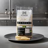 Fusilli biologici da grano coltivato a Fabriano nelle Marche dall'azienda agricola Luca Bianchi