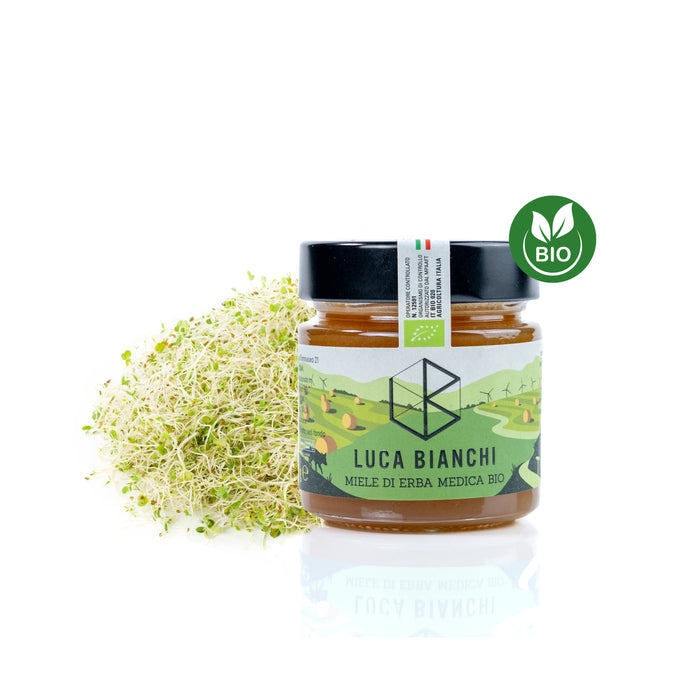 Miele di Erba Medica Biologico delle Marche Luca Bianchi - vista alternativa