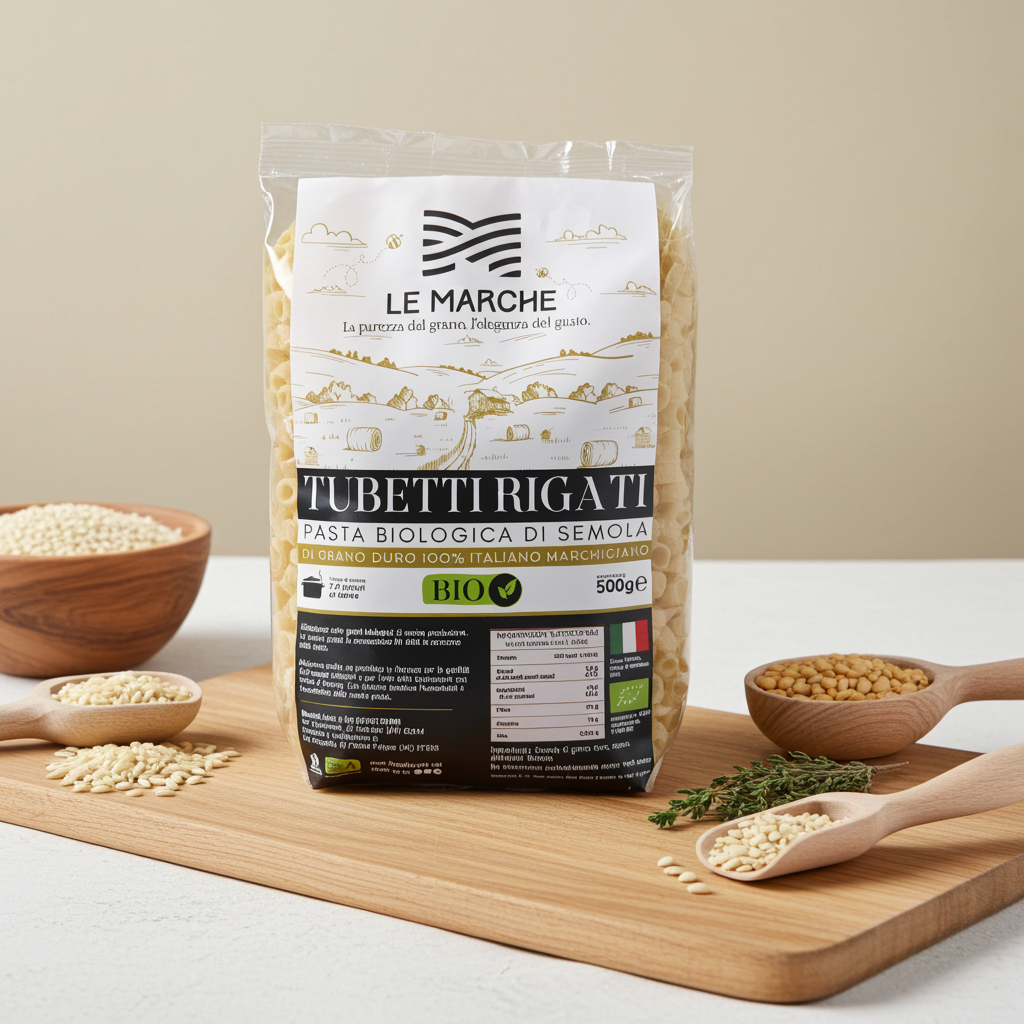 
                  
                    Tubetti Rigati di Pasta Biologica Trafilata al Bronzo | Fabriano
                  
                